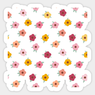 Colourful Flowers 14 Sticker